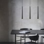Opviq 6074 Lámpara de Araña Negra de Metal con Altura Ajustable para Salón, Diseño Moderno Industrial